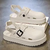Men's Fashion Platform Clogs Sandals 2025 Summer Back Strap Eva Beach Sandles Male Non Slip Soft Sole Garden Sandals 2