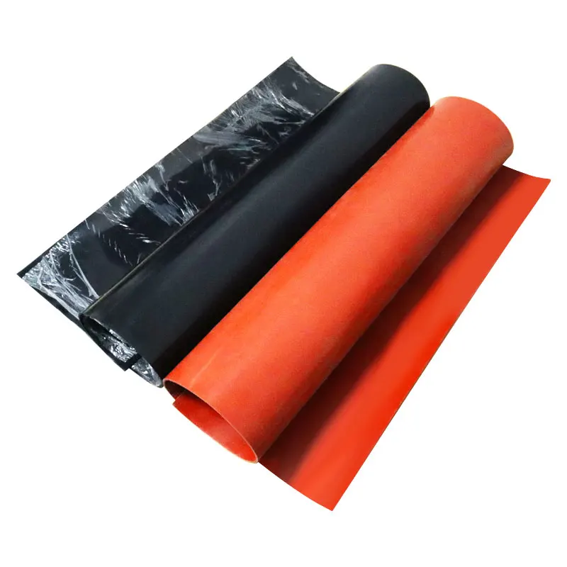 Heat-Resistant Red/Black Silicone Rubber Sheet - 250x250mm, 1mm/2mm Thick