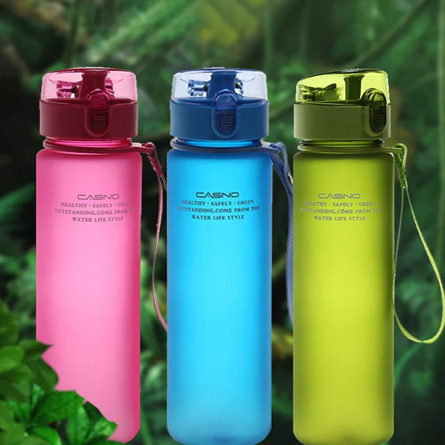 400/560ml Sports Cup Leakproof Plastic Water Bottle Portable Student Cup  Summer Children Customized New Product Creative Cup - Water Bottles -  AliExpress