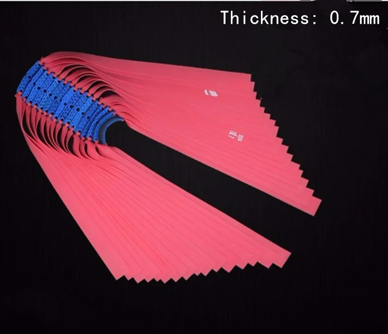 5pc Slingshots Flat Rubber Band Thicknes 0.55-0.8mm Catapult Natural Latex Flat Elastic Resilient for Shooting 4