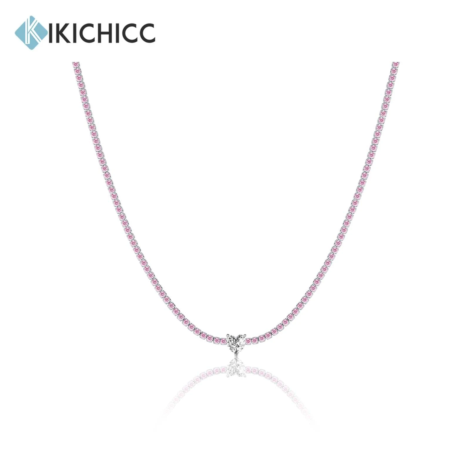 

KIKICHICC розовое серебро 925 пробы, женское длинное ожерелье, Изящные Ювелирные изделия 2023, свадебный подарок