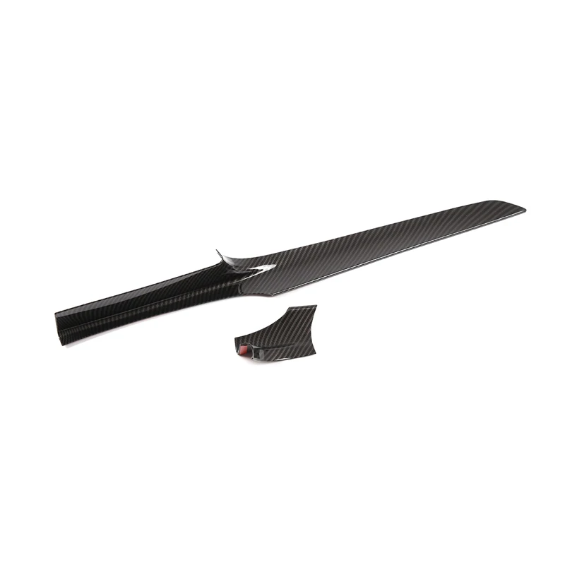 Acouto Panel De Control De Tablero De Consola Central, 2 Piezas, Cubierta De Fibra De Carbono, Ajuste Para Clase C W205/GLC-Class W253 15-18