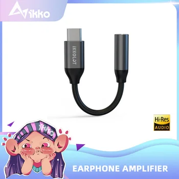 IKKO HIFI DAC USB C 타입, 3.5mm AUX 헤드폰 잭 오디오 어댑터, USB 어댑터 변환기, 샤오미 삼성용