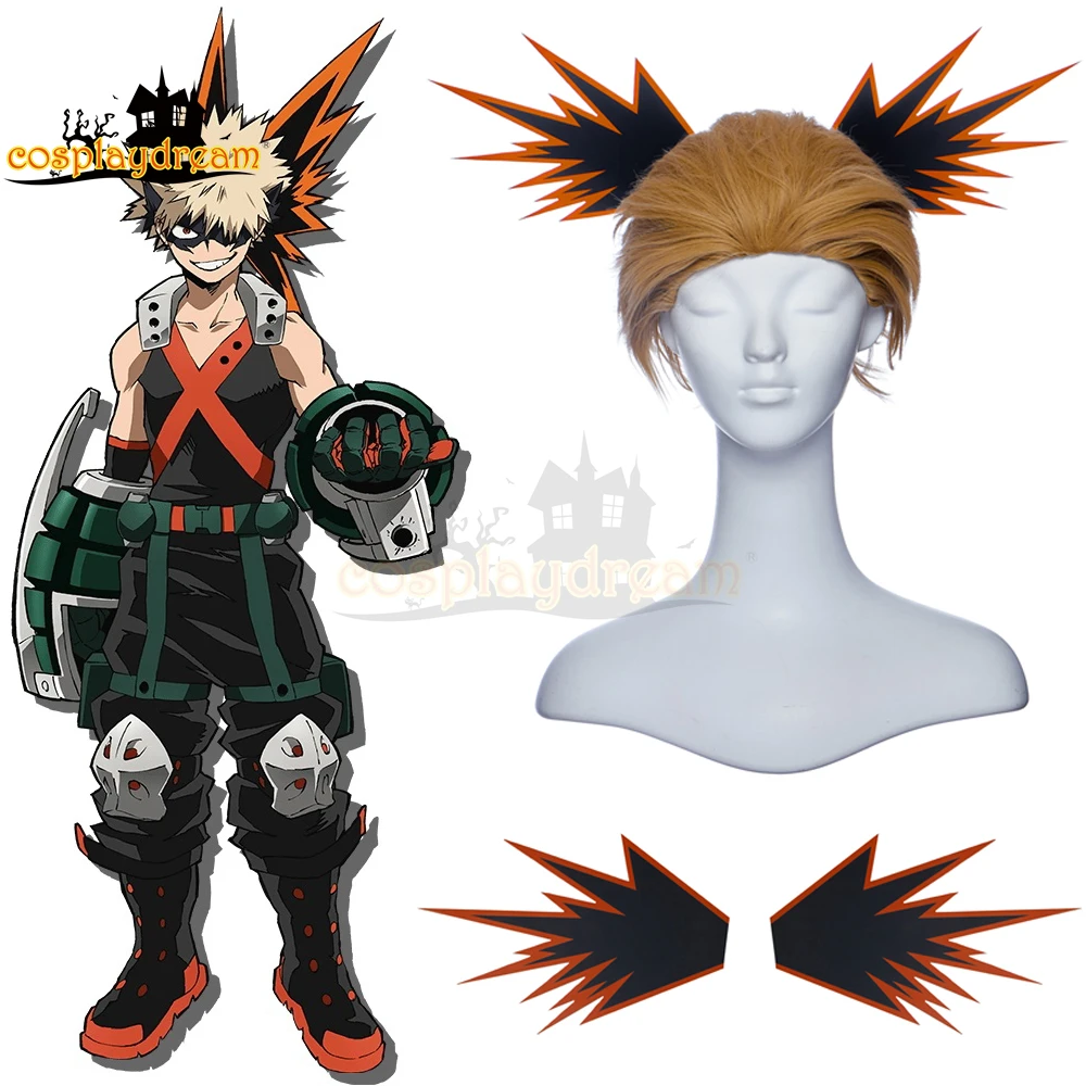 Hero Academia Katsuki Bakugou Cosplay Accessories Headdress 2pieces