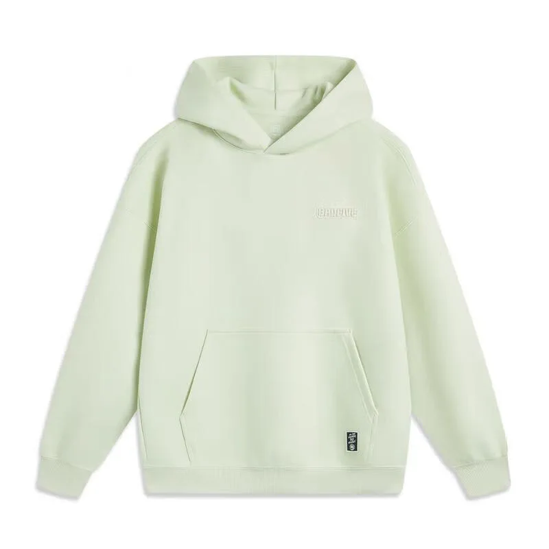 Li-Ning Men BADFIVE Hoodie 54%Cotton 46%Polyester Leisure Printed Hooded Sweatshirt Tops AWDV029