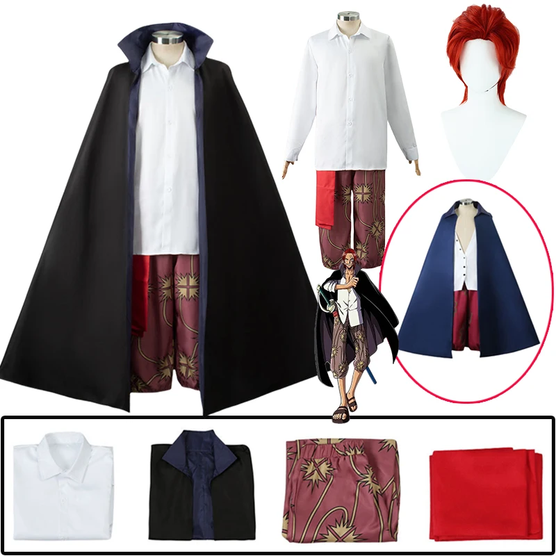 One Piece-Inspired Red-Haired Shanks Costume for Cosplay Events
