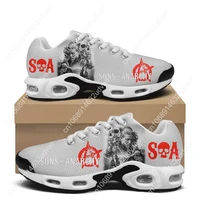 Sons Of Anarchy SOA Air Cushion Sneakers Mens Womens Teenager Lightweight Sports shoes High Quality Custom Leisure Mesh Sneaker 1