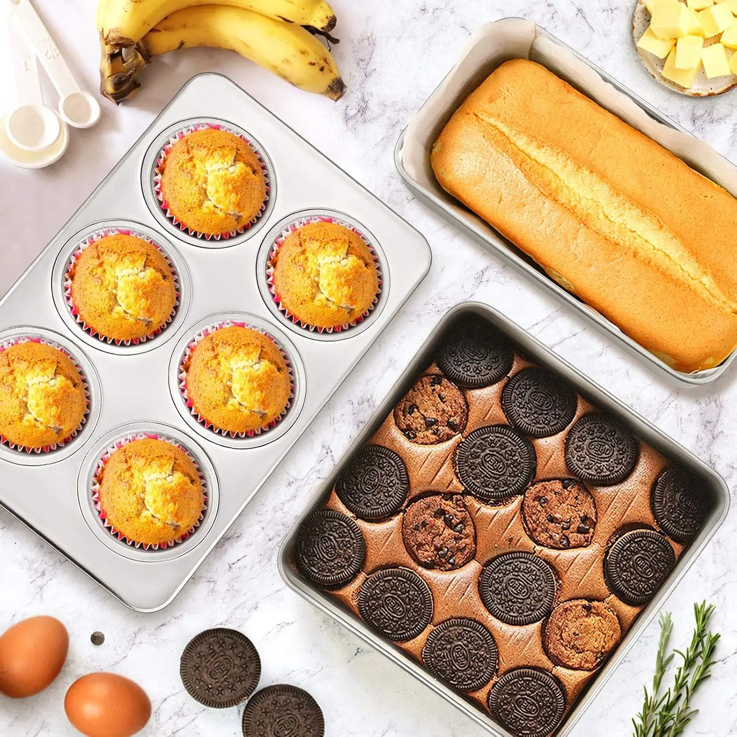 Stainless steel bakeware set image 4