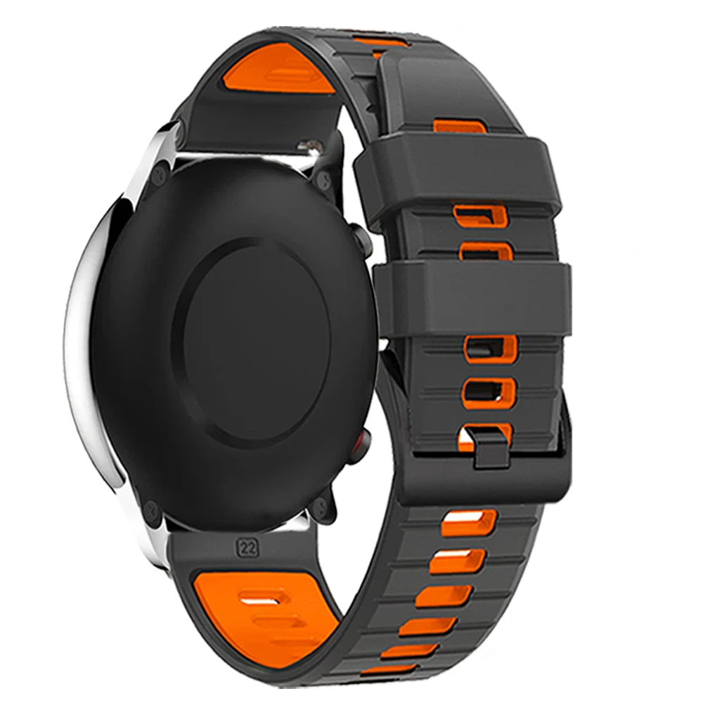 22mm Sport Watchband - Silicone Bracelet, Adjustable Strap Replacement