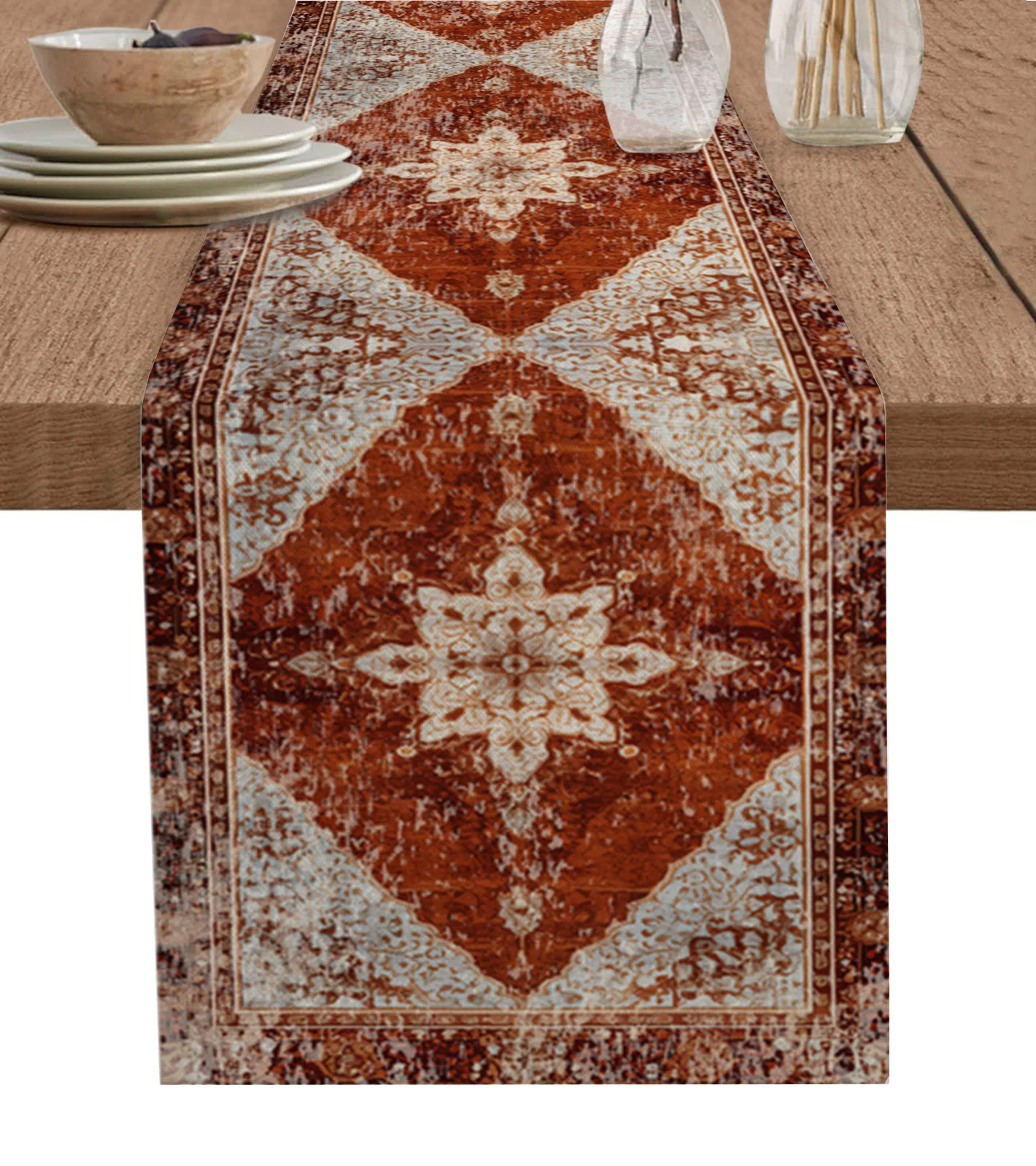 

Винтажные настенные фрески среднего возраста, настольная дорожка для дома, свадьбы, банкета, фестиваля, фотообои