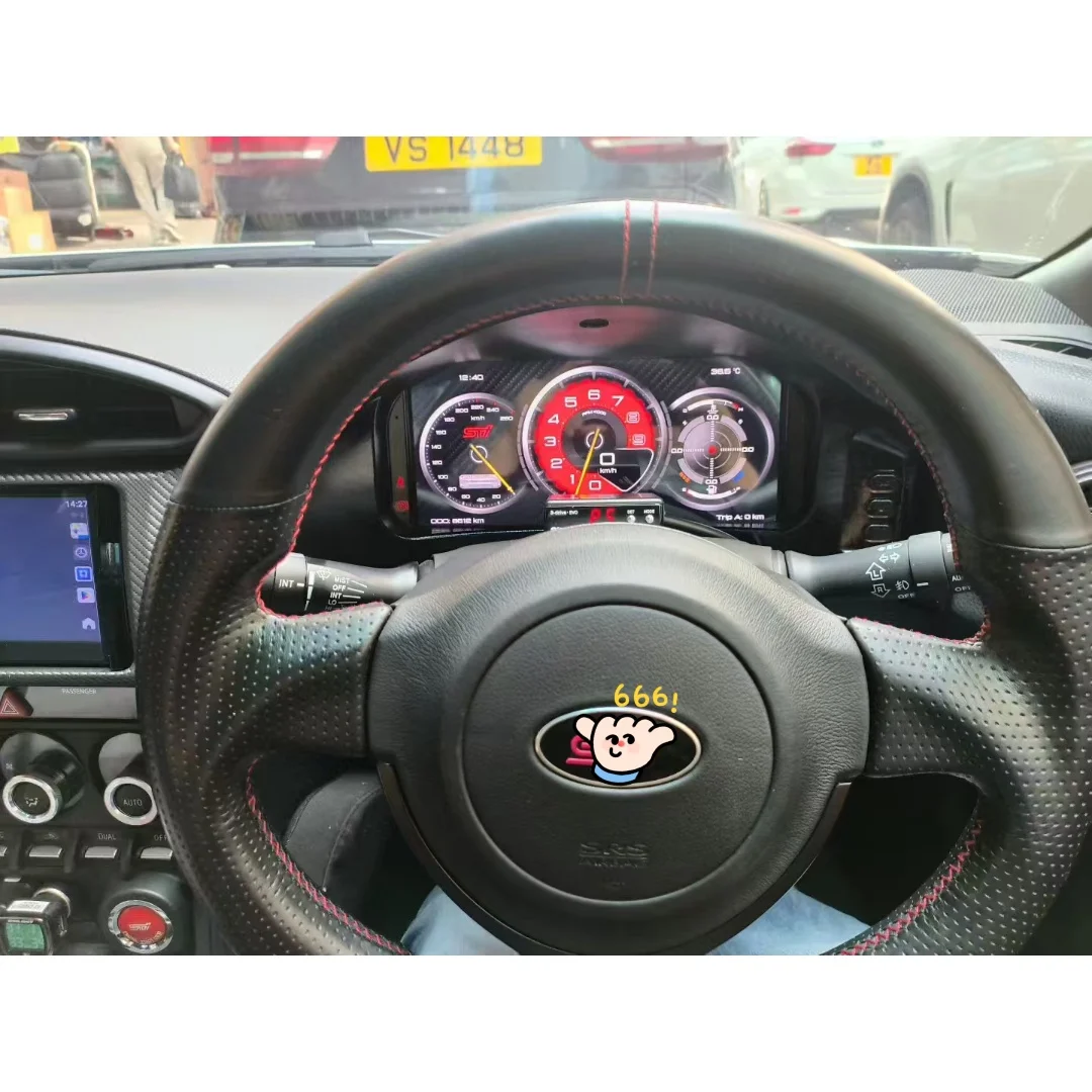 Grupo de instrumentos digitales de 12,3 pulgadas para Subaru BRZ, Toyota86 2012-2021, velocímetro LCD para coche, odómetro, pantalla de tablero carplay 1