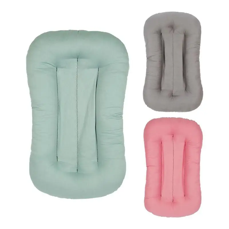 

Baby Lounger Pillow Breathable Cotton Bed Portable Baby Nest Cover Seat Travel Newborn Gifts Baby Floor Loungers For 0-12 Months