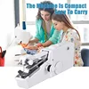 Portable Mini Electric Sewing Machine Handheld Bobbin Needlework Handwork Home Travel Sewing Accessories Complete Set of Tools 3
