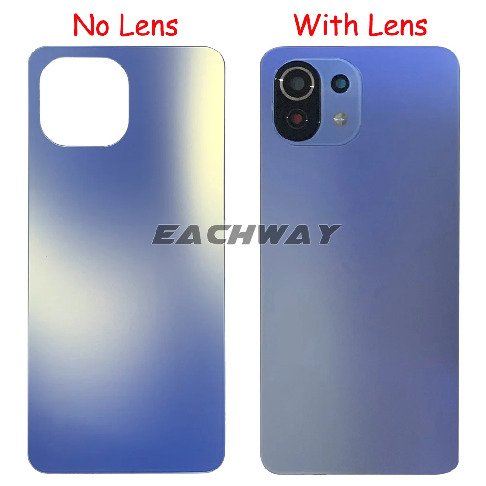 Glass For Xiaomi Mi11 Lite Battery Back Cover Door Glass Phone Housing Case Replacement For Xiaomi Mi11 Lite Back Cover phone back cover glass phone back cover glass battery cover