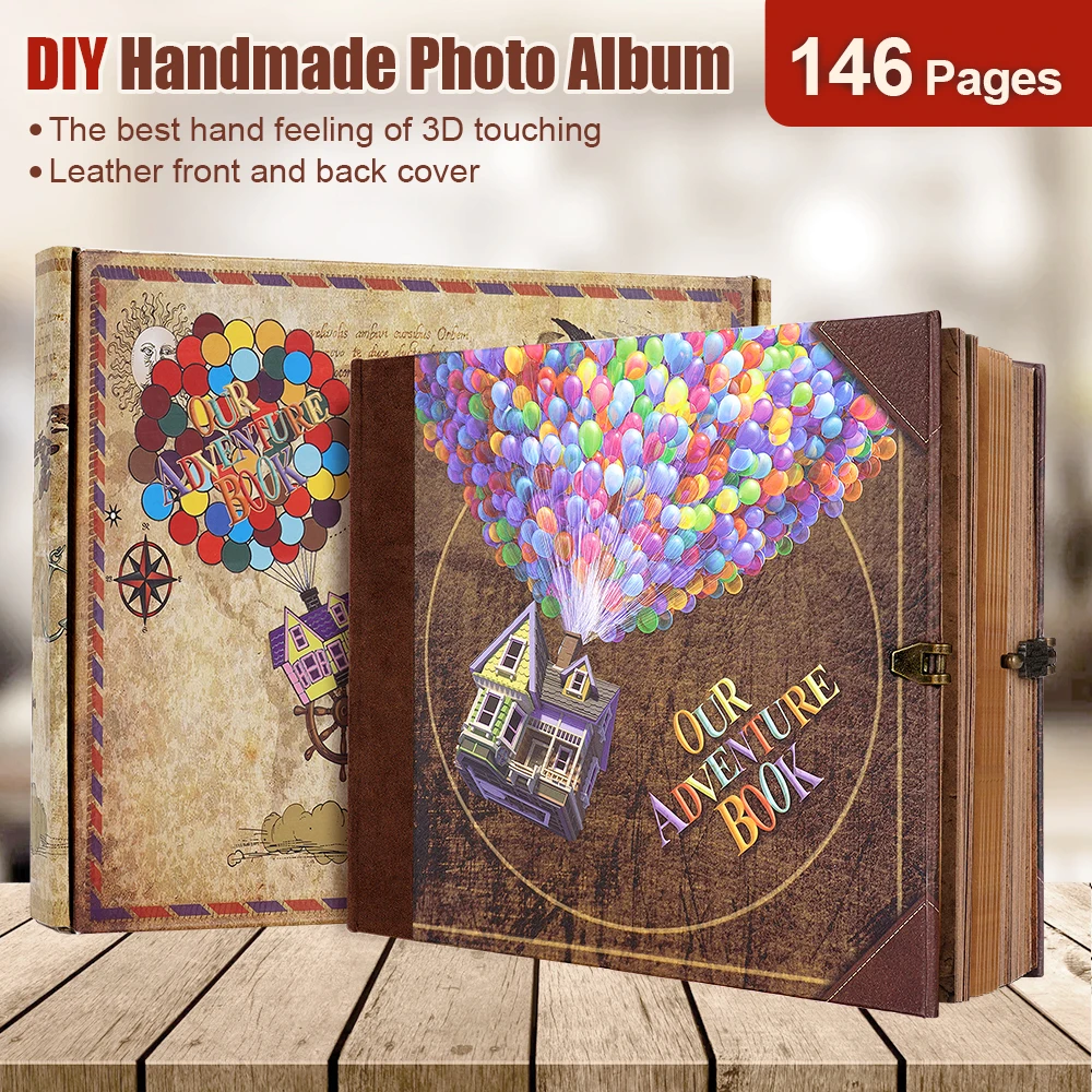 Handmade Adventure Photo Album Scrapbook Gift