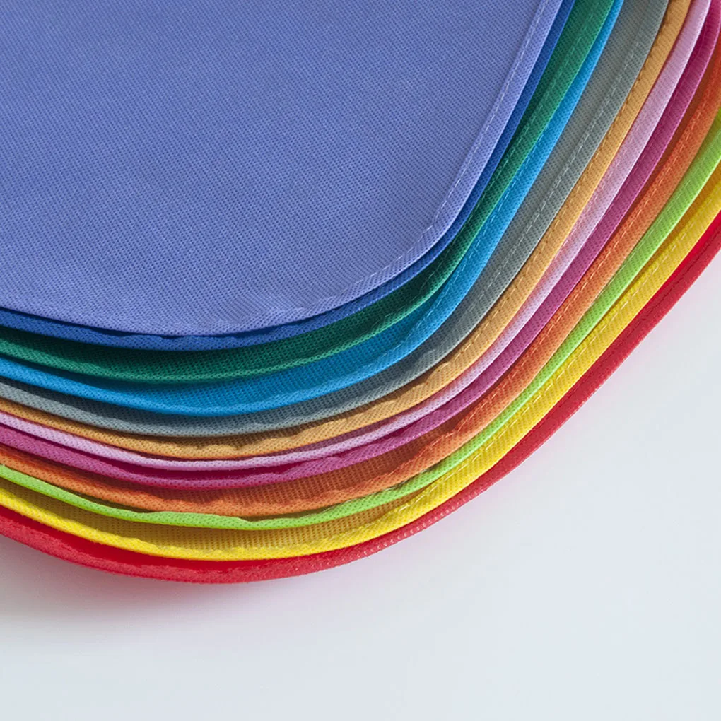 12Pcs Kids Colorful Children Aprons Non-Woven Fabric Art Waterproof Apron Bib Baby Work Kindergarten School Activities 5
