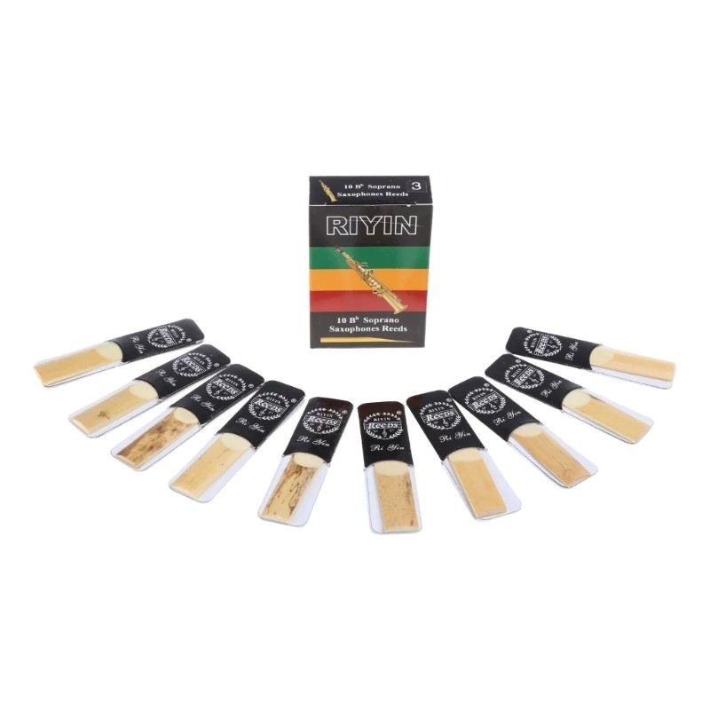 10pcs Soprano Sax Saxophone Reeds Strength 1.5 2.0 2.5 3.5 Saxophone Reed Woodwind Instrument Parts Accessories saxophone accessories,saxophone reeds