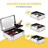 4in1 Makeup Rolling Train Case Cosmetic Organizer Box 3 Color Led Lighted Mirror 5