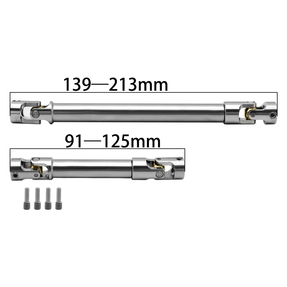 Edelstahl-Antriebswelle für 1/10 RC Crawler TRX4 TRX6 Axial SCX10 III RBX10 RR10 Wraith Capra D90 RC4WD Redcat GEN8 – Detail 20