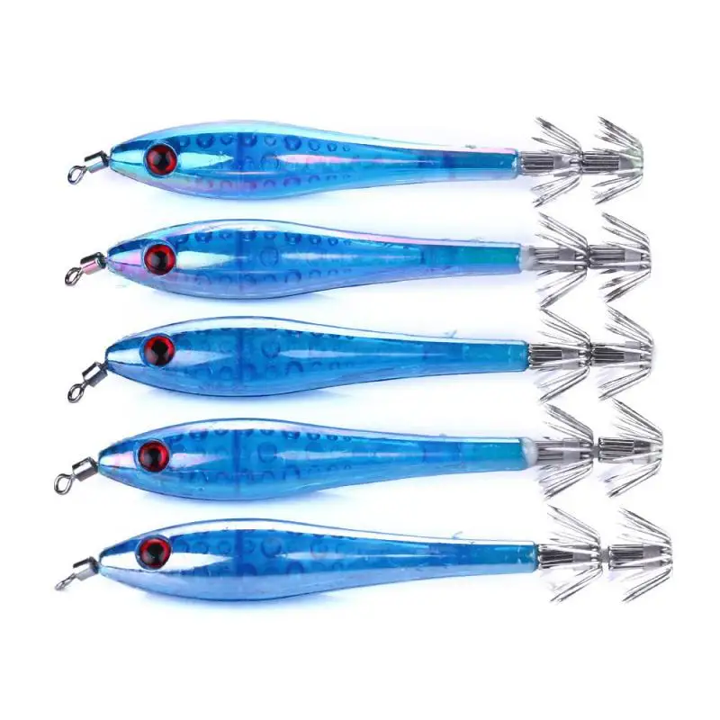 

Set 2.4g 5.5cm Luminous Shrimp Fishing Bait Fluorescent Fishing Lures Luminous Squid Jig Hooks Fishing Accessories