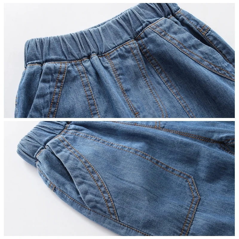 XUANMU Kids Boys Jeans Fashion Brand Design Cotton Children Denim Trousers Pants For Boy Casual Pants X030A_viptrois.com