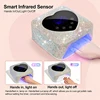 Rechargeable UV LED Nail Lamp 72W Cordless UV Light for Nails With Rhinestone Heart Shaped Manicure Pedicure Machine Nail Tools 3