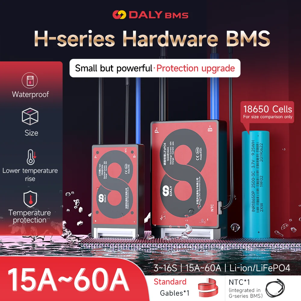 Daly BMS Lifepo4 BMS, NTC 18650 포함, 3S, 4S, 8S, 13S..