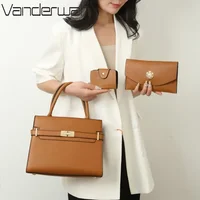 3 ensembles ou 1 grand Sac à main pour femmes sacs de grande capacité sacs à bandoulière de luxe petit porte-monnaie Sac en cuir de qualité chaud 1