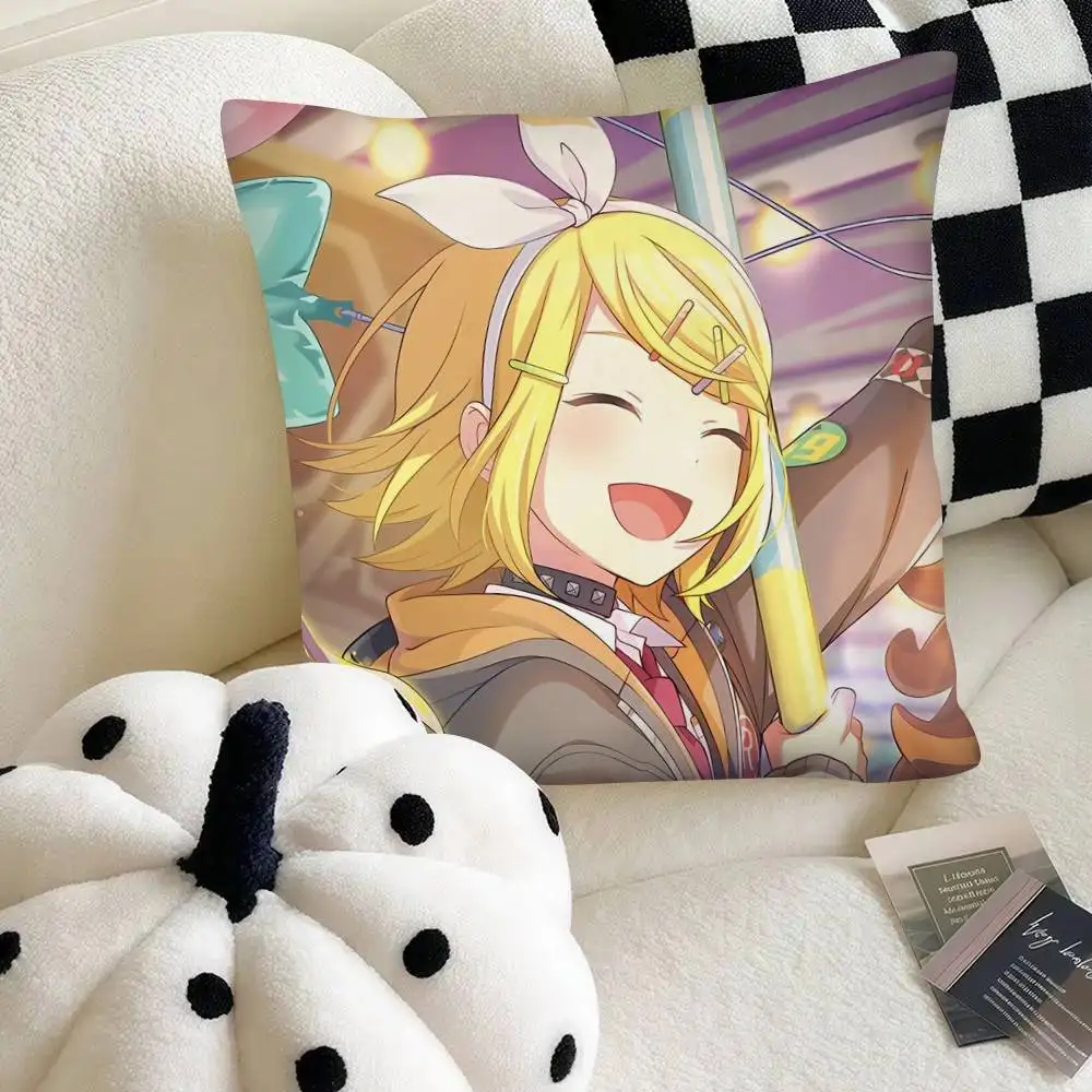 Vocaloid Singer Rin and Len Stylish Pillowcase for Bedroom and Sofa Decor