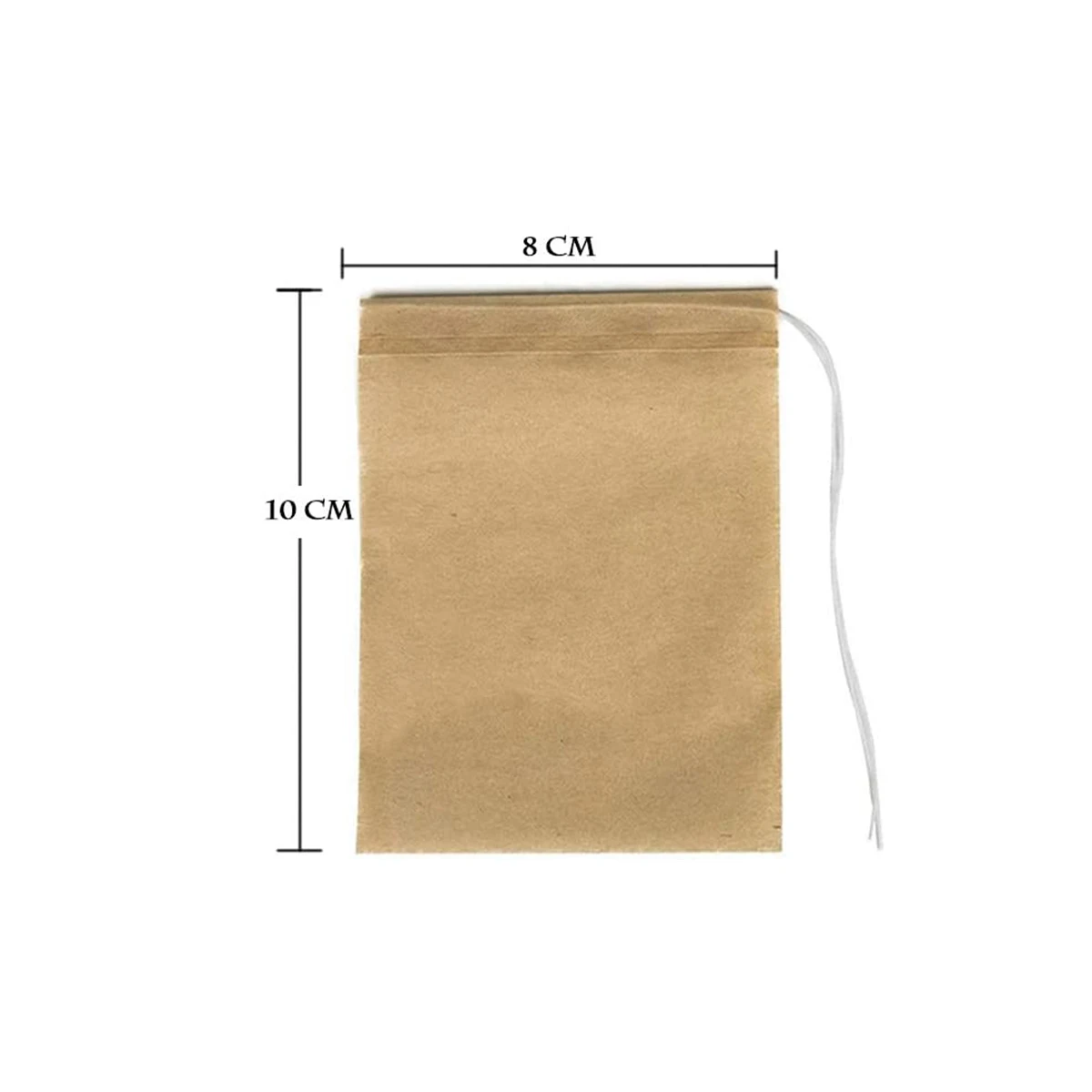Eco-Friendly Biodegradable Paper Teabags - 100 Count