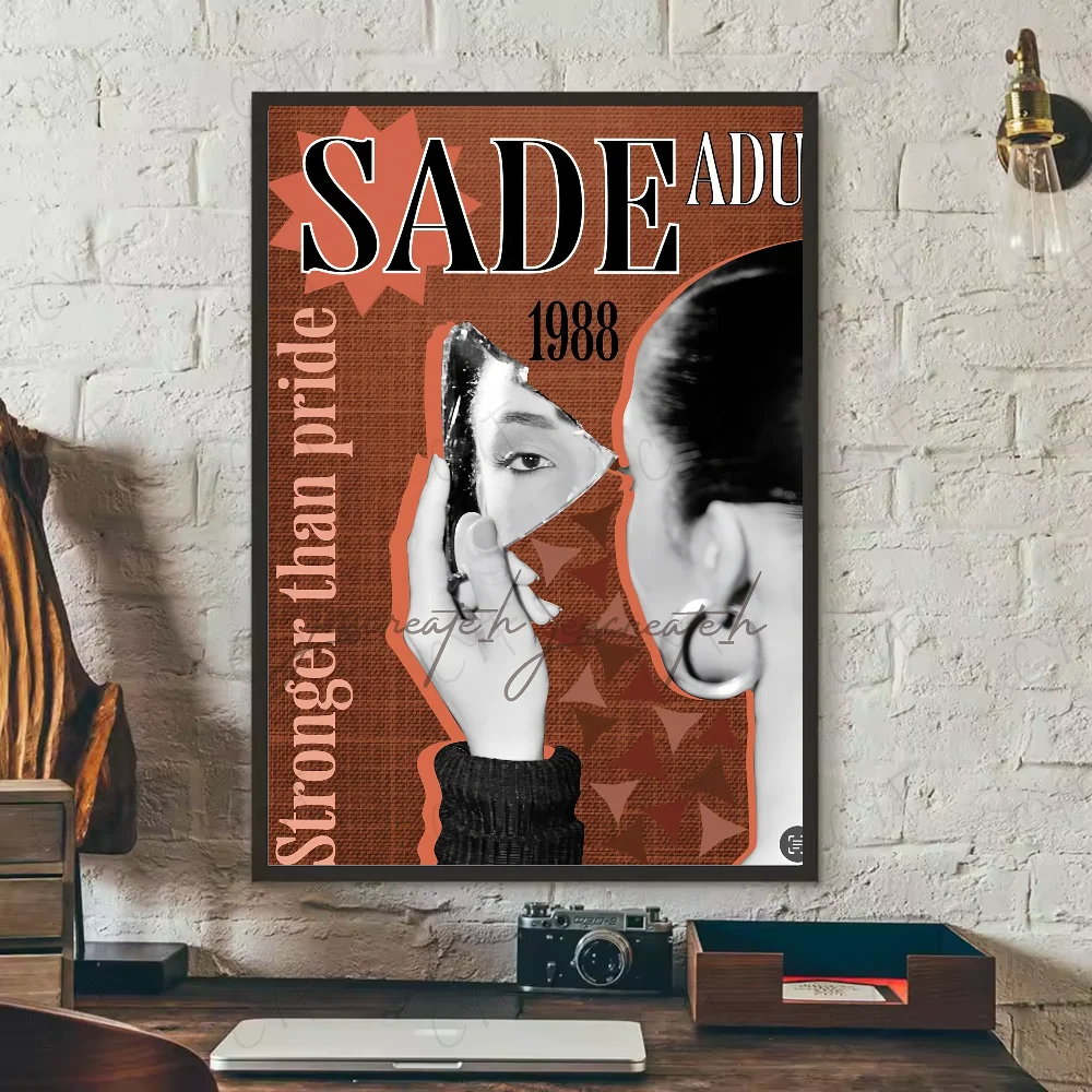 Sänger S-Sades Sophisti POP Poster, wasserdichte Wandkunst, hochwertiger Druck, Filmposter für Wohnzimmer, Schlafzimmer, Retro-Raumdekoration, Geschenk – Detail 10
