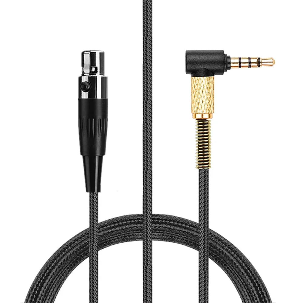 OFC Nylon Braided Replacement Mini XLR 4 Pin Cable Extension Cord For Massdrop X Beyerdynamic DT 177x GO Headphones