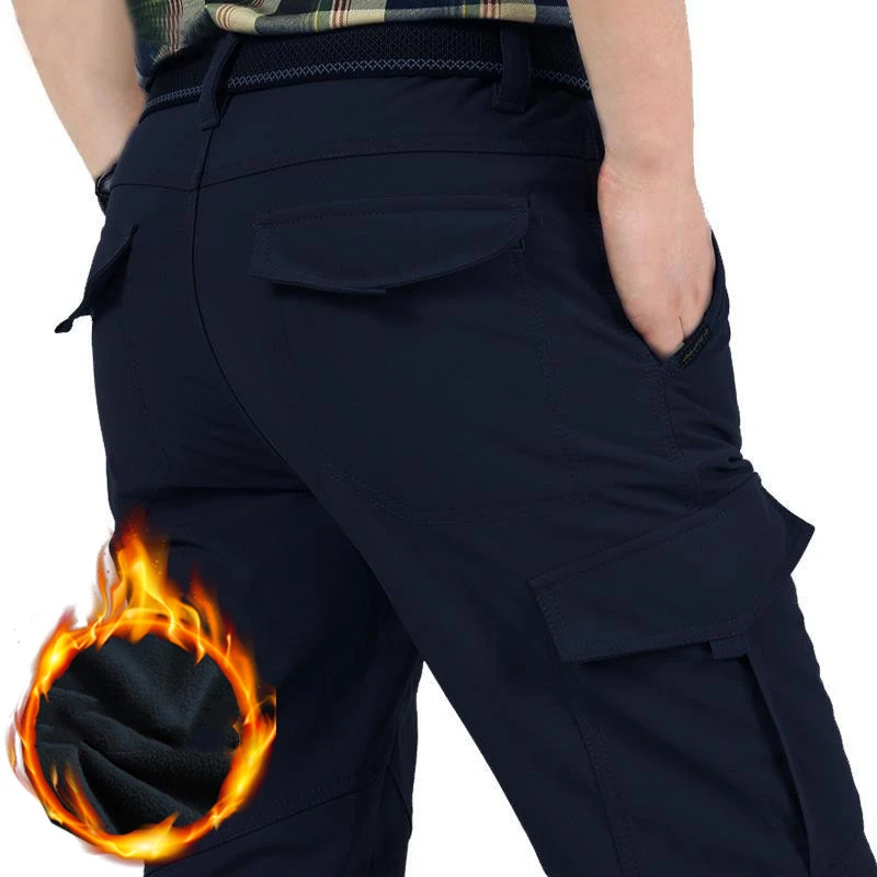Men's Military Tactical Waterproof Pants Military Thick Cargo Pants