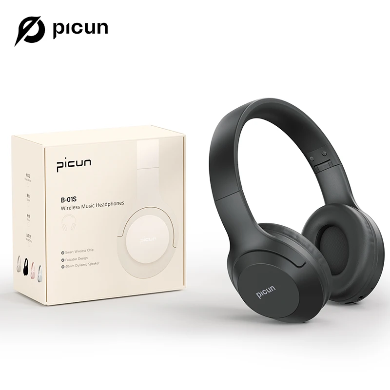 Picun B-01S ワイヤレスヘッドフォン Picun B-01S Wireless Bluetooth Headphones HIFI Stereo