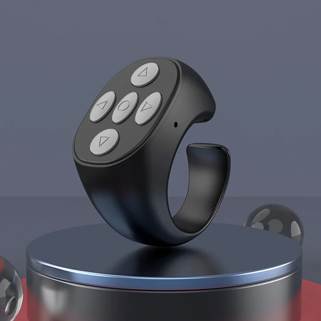 For TikTok Ring Bluetooth Remote Control Fingertip Selfie Video Controller Automatic Page Turner Browsing For Mobile Phone 5