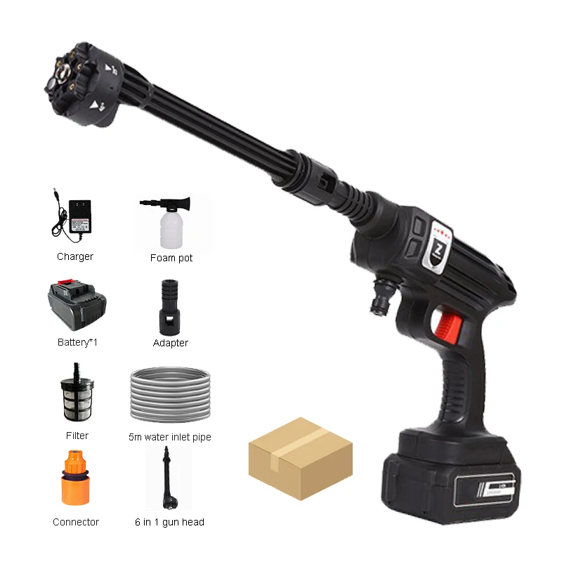 CarWashGunHighPressureRechargeablePortableWirelessLithium