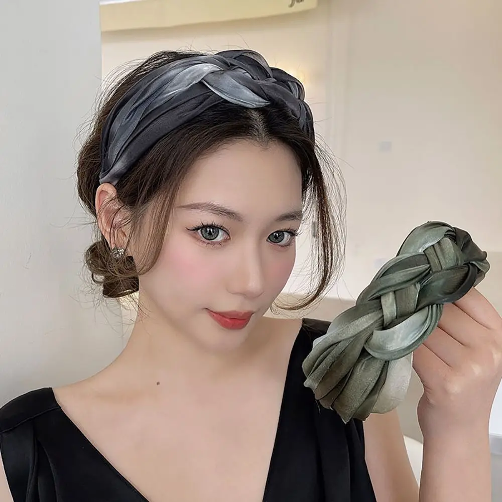 Female Headwear Wash Face Makeup Mesh Headdress Women Headband Hair Accessories Korean Style Headband Twisted Braid Hair Hoop 8 S17e9ad8dc93744ce9ee28e834f1201e6s