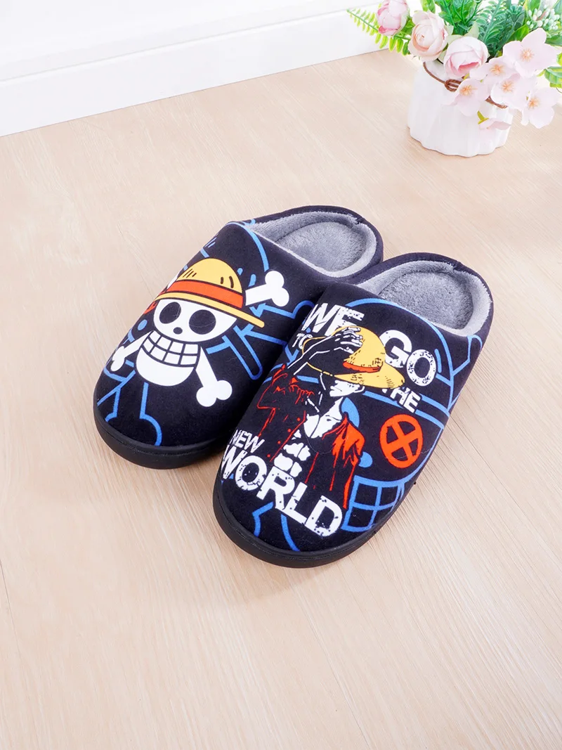 Japanese Anime ONE PIECE Winter House Slippers