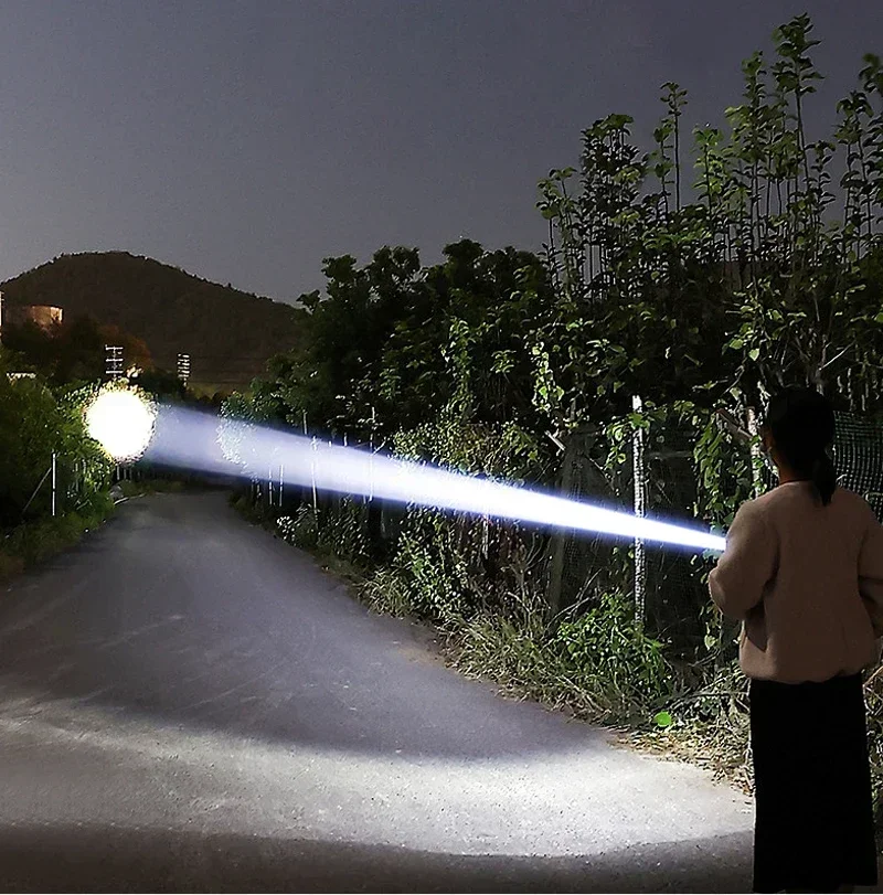 Description Picture 5 of itemSolar Energy Working Lamp Powerful Flashlight Rechargeable Camping Spotlight with Side Light 5 Lighting Mode for Camping Outdoor