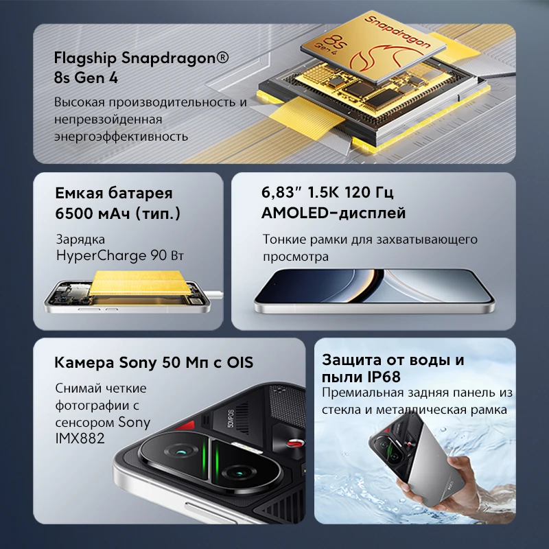 5G Smartphone with 6.83 AMOLED Display and 50MP Camera
