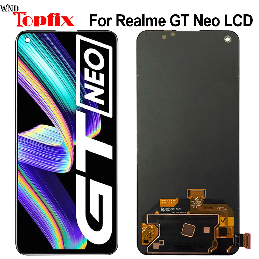 

6.43 inches For OPPO Realme GT Neo LCD Display Touch Screen Digitizer Assembly RMX3031 LCD For Phone 6.43" Realme GT Neo LCD