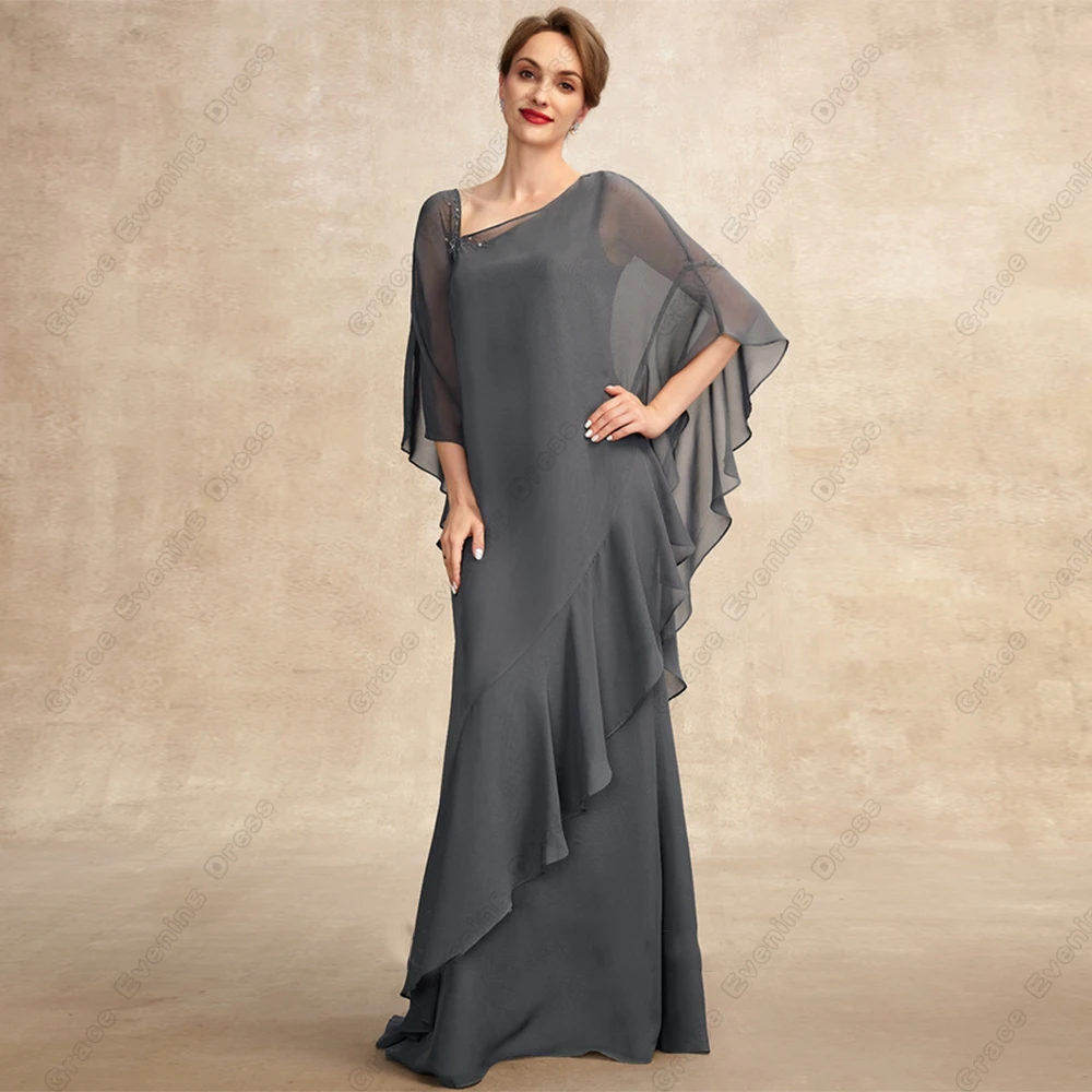 white christmas dresses Womens' Gorgeous Mother-of-the-Bride Gown: Embroidered Lace Long Slee –  Elonnashop main image 1