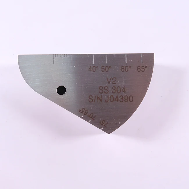 V2 Ultrasonic test block No2 calibration block 304 STAINLESS UT thickness 20mm, hole diameter is 5mm