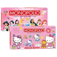 Bring a Spanish twist to game night - Spanish Monopoly Real Estate Card Game with Hello Kitty and Disney Princess characters 1