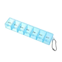 7 Days Pill Medicine Box Weekly Tablet Holder Storage Organizer Container Case Pill Box Splitters 3 Colors Pill Case Organizer 3