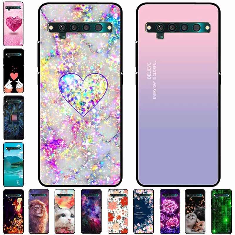 Для TCL 10 Pro Силиконовый противоударный чехол Мягкие ТПУ чехлы для TCL 10 Pro Cover T799B T799H Funda Capa TCL10Pro 6,47'