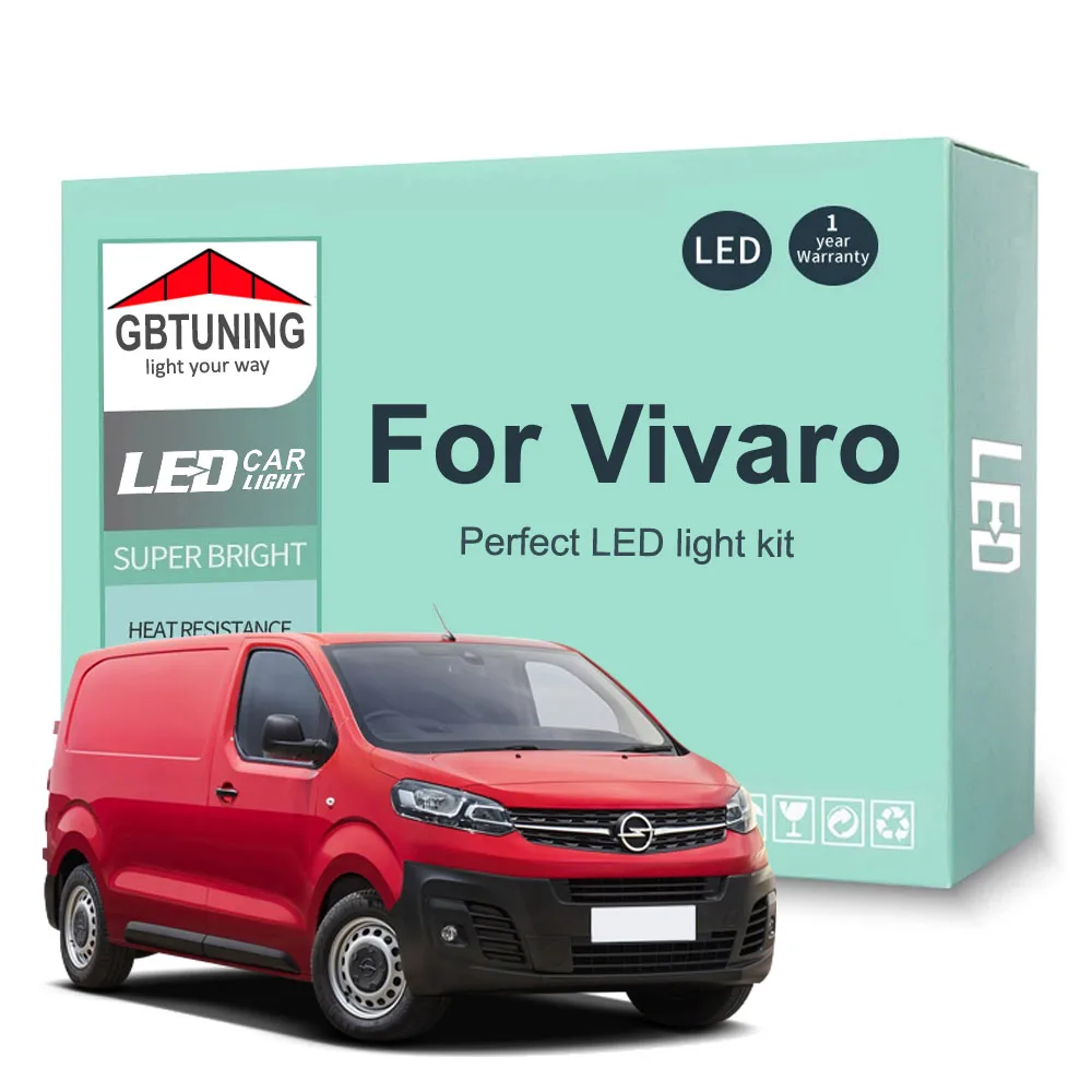 Canbus LED Interior Light Bulb Kit For Vauxhall Opel Vivaro A B C 2001 2017 2018 2019 2020 2021