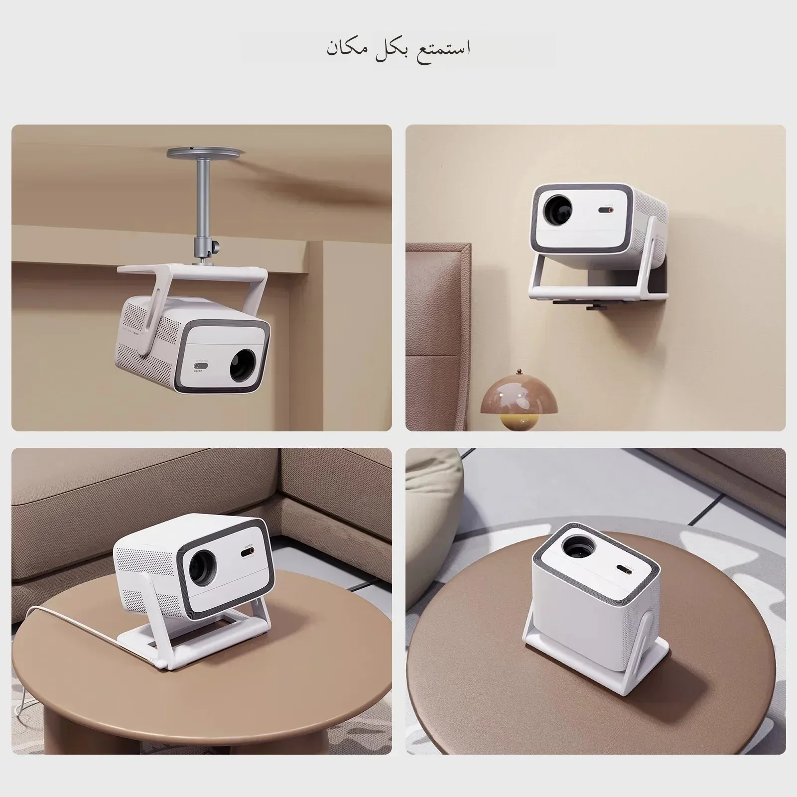 جهاز عرض محمول Wanbo Vali 1 4k 900ansi Android TV1...