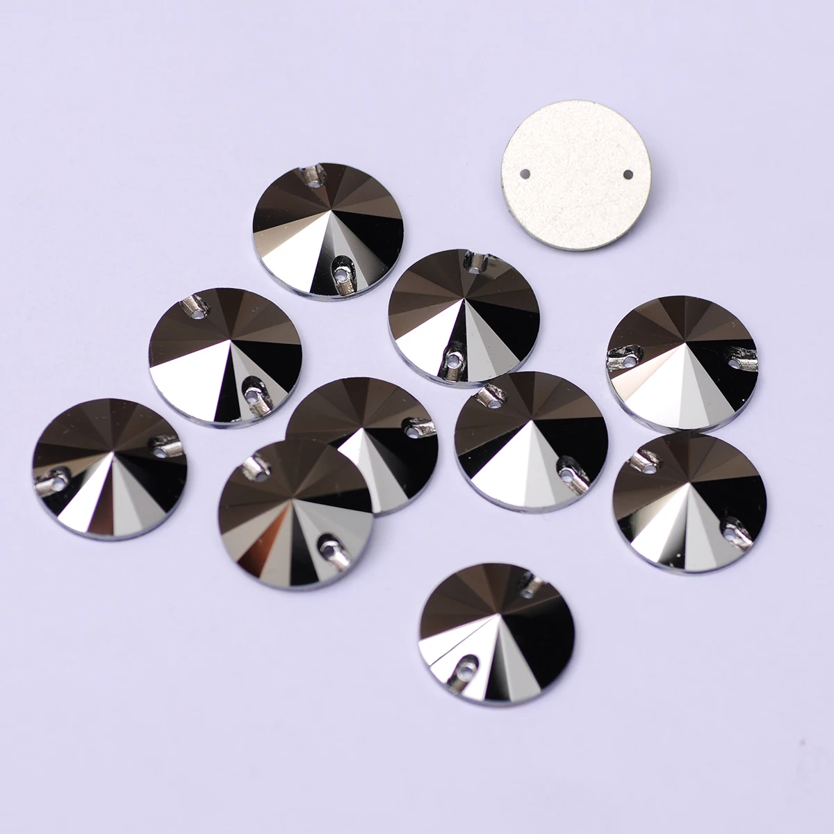 Rivoli Sew-On Rhinestones: Round Crystal Appliques for Wedding Dress & DIY Clothing