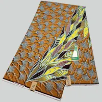 100% cotton wax printed fabric, printing with golden pearl powder, DIY making and sewing clothes, dress, shoes and bag 4